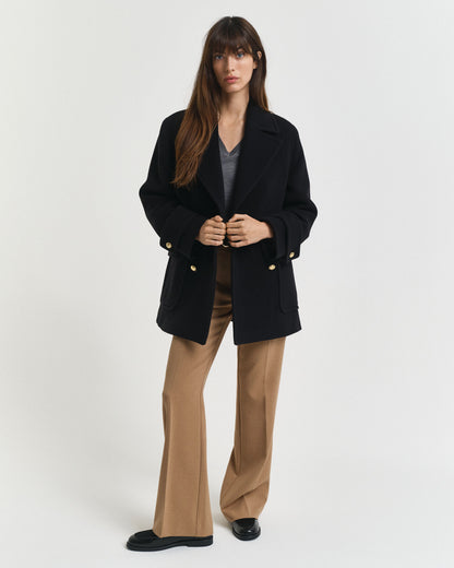 Wool Mid-Length Peacoat