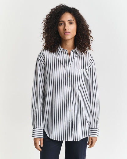 Relaxed Fit Classic Striped Poplin Shirt