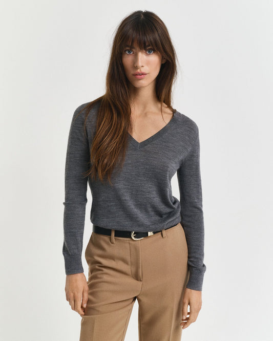 Extra Fine Merino Wool V-Neck Sweater