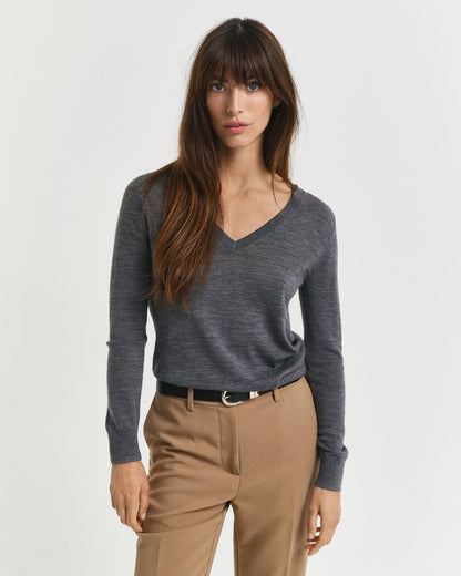 Extra Fine Merino Wool V-Neck Sweater