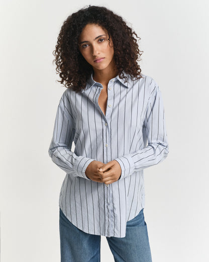 Relaxed Fit Striped Luxury Oxford Shirt