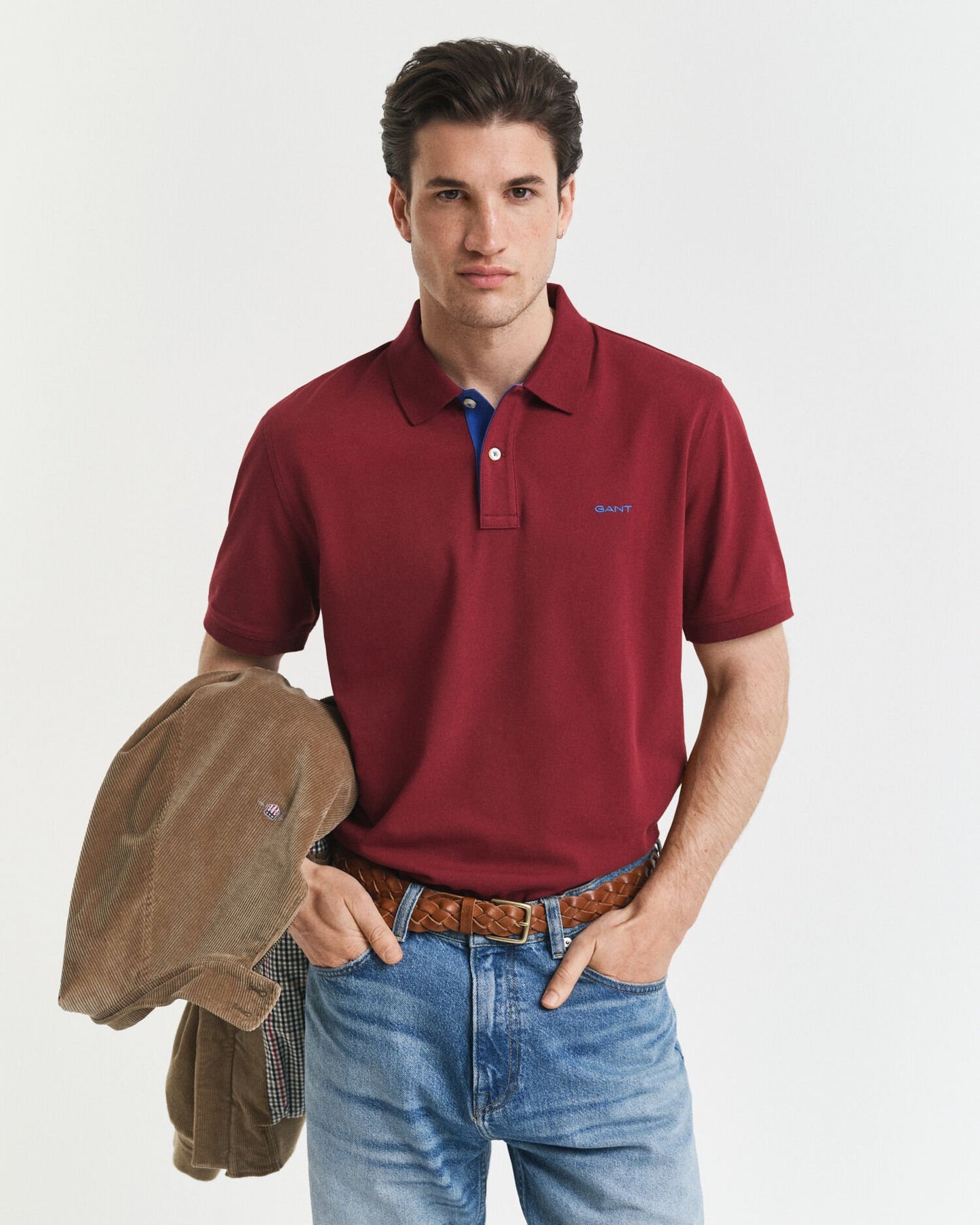 Contrast Piqué Polo Shirt