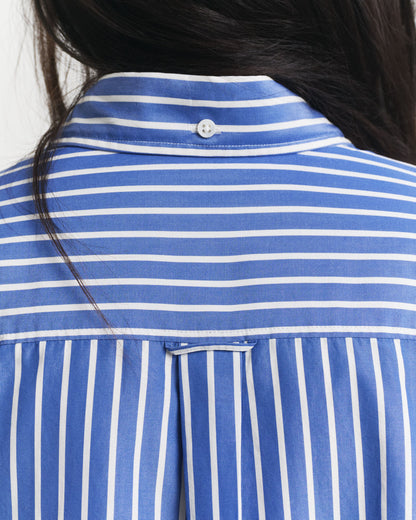 Oversized Striped Poplin Shirt