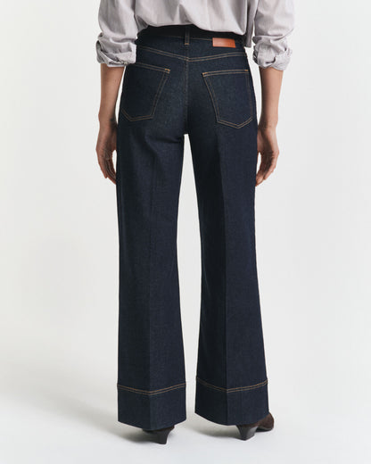 Wide Flared Tailored Jeans