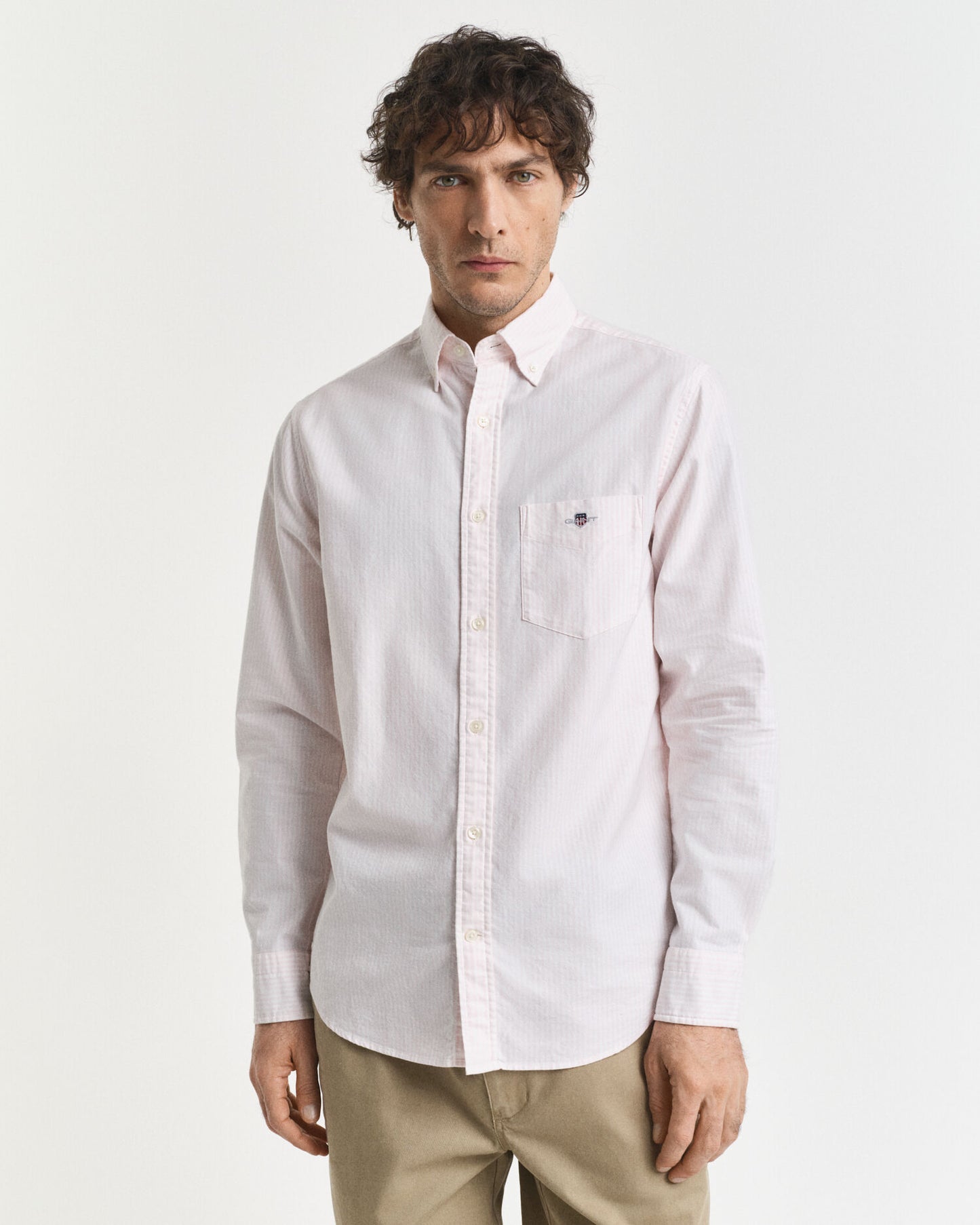 Regular Fit Banker Stripe Classic Oxford Shirt