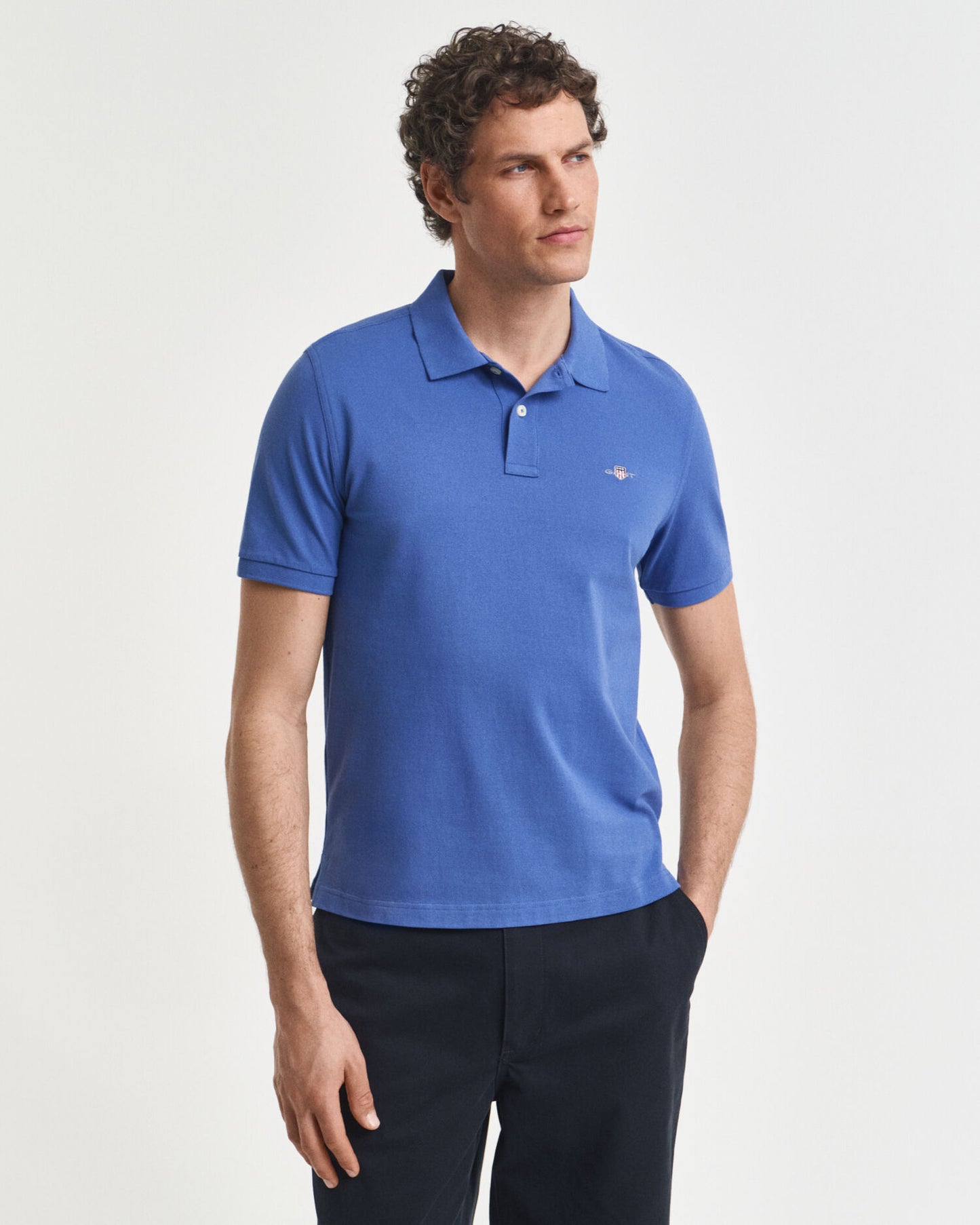 Regular Fit Shield Piqué Polo Shirt