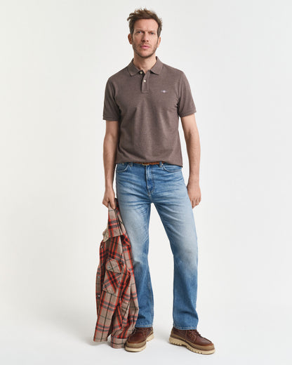 Regular Fit Shield Piqué Polo Shirt