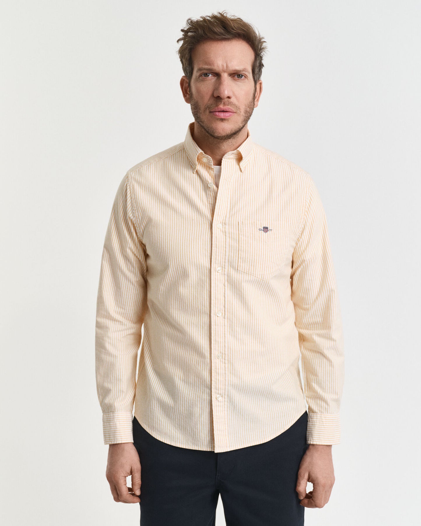 Regular Fit Banker Stripe Classic Oxford Shirt