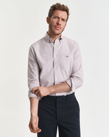 Regular Fit Banker Stripe Classic Oxford Shirt
