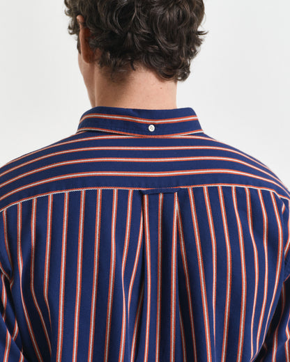 Regular Fit Dobby Striped Twill Shirt