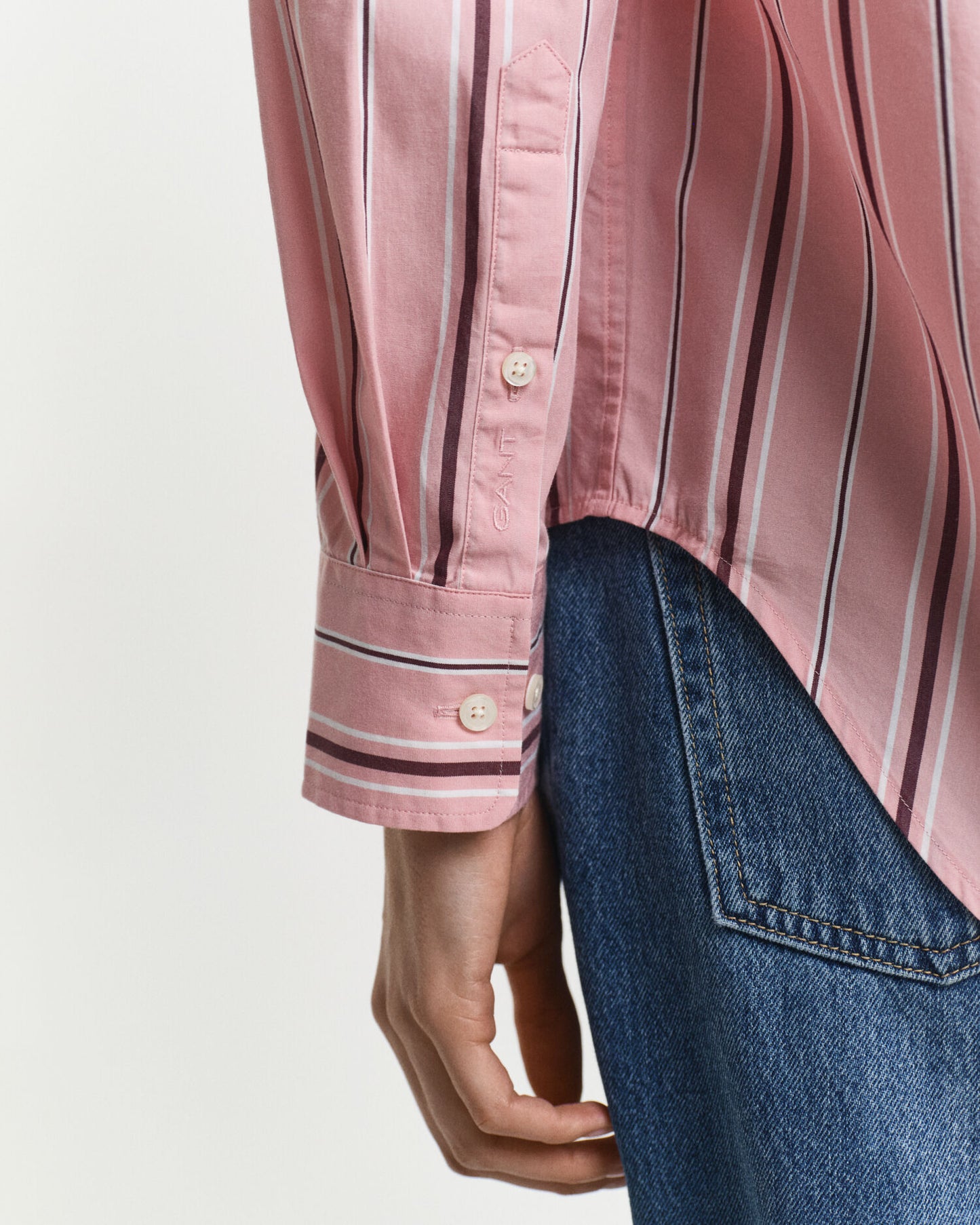 Relaxed Fit Classic Striped Poplin Shirt