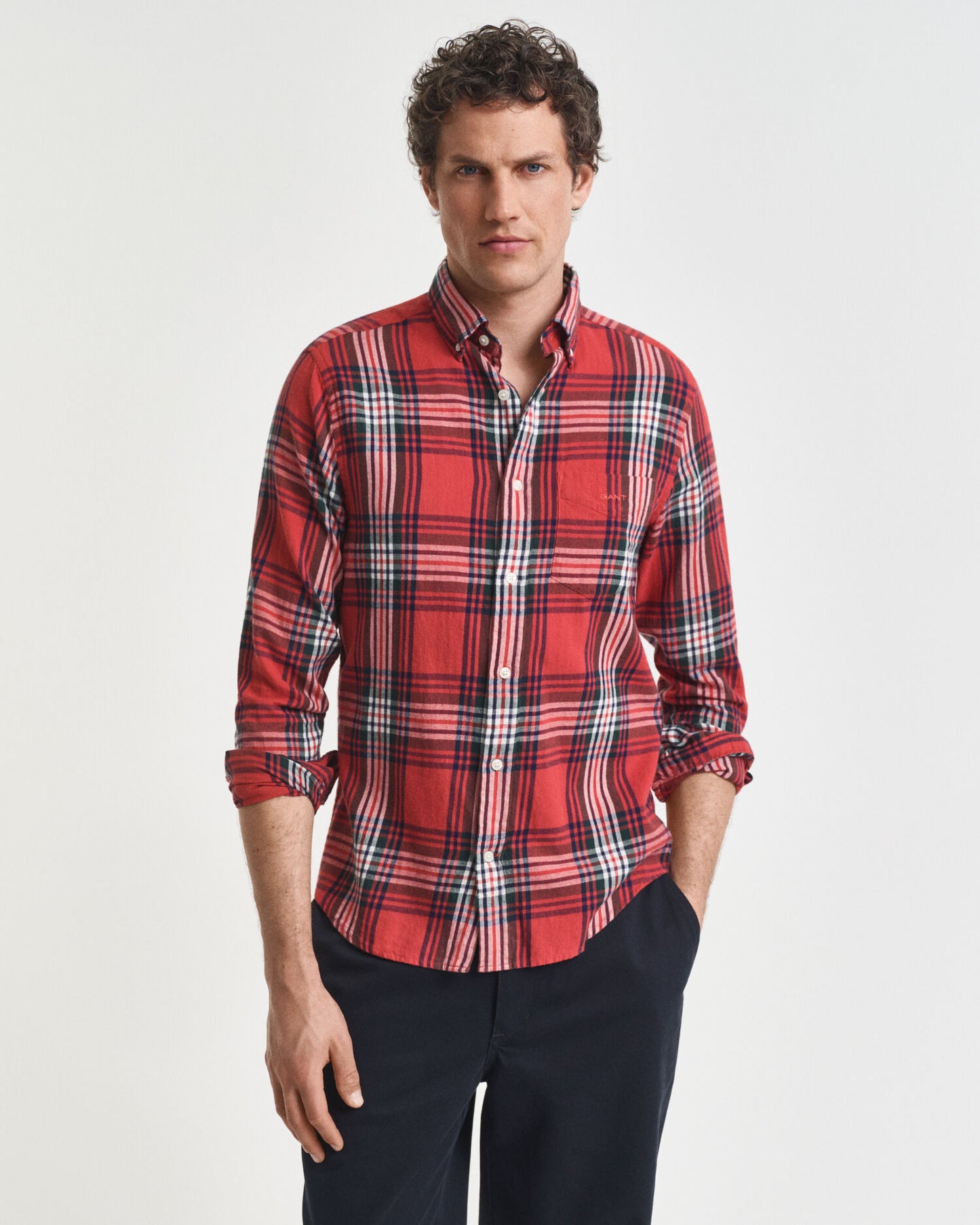 Regular Fit Windblown Flannel Check Shirt