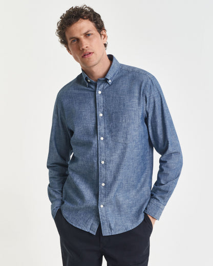 Regular Fit Indigo Chambray Shirt