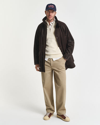 Micro Textured Half-Zip Sweater