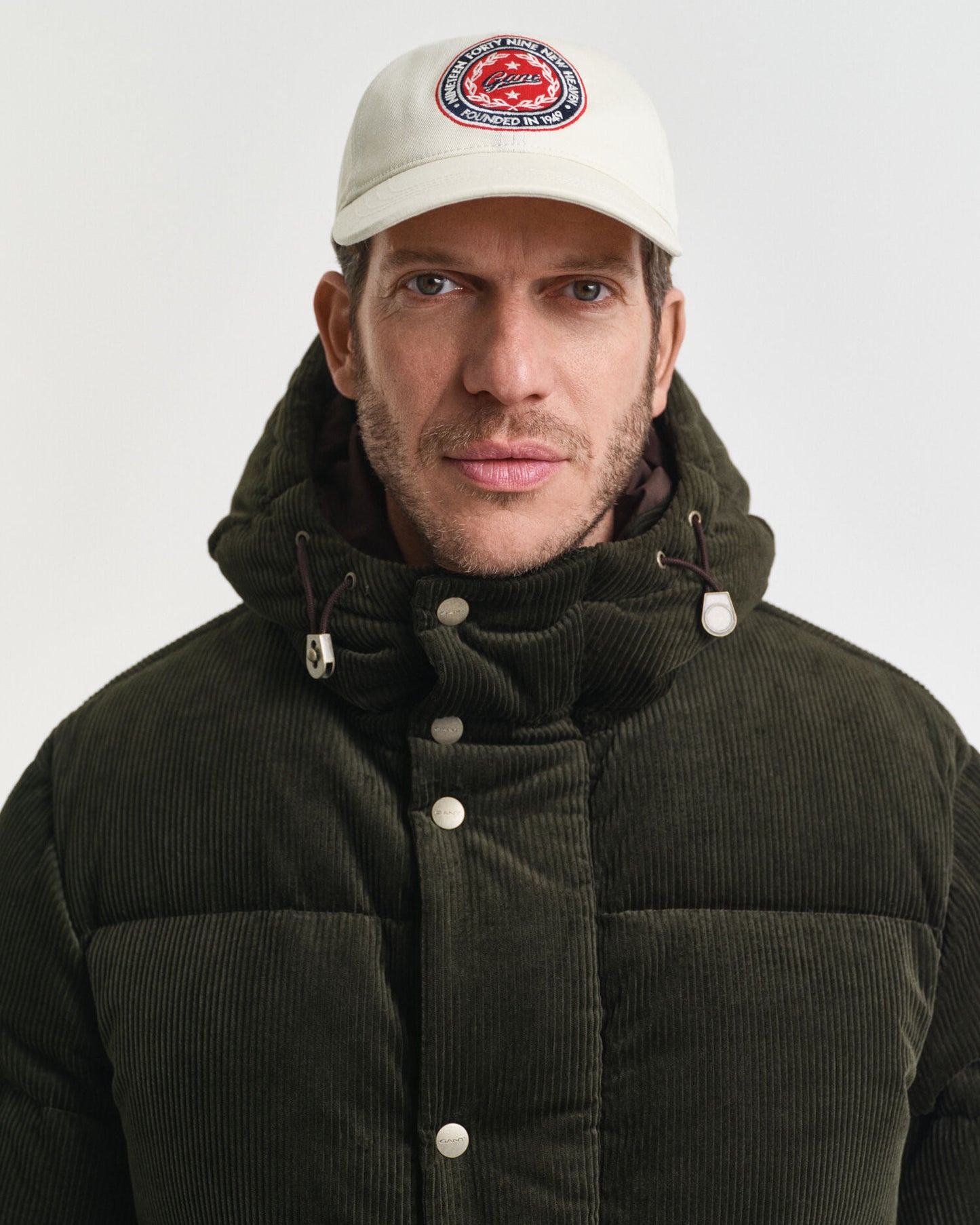 Corduroy Down Puffer Jacket