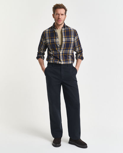 Regular Fit Windblown Flannel Check Shirt