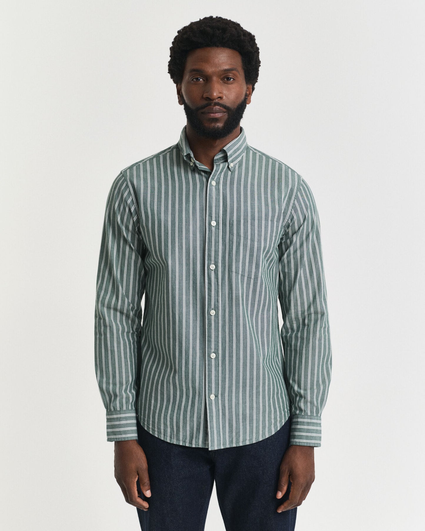 Regular Fit Striped Archive Poplin Shirt