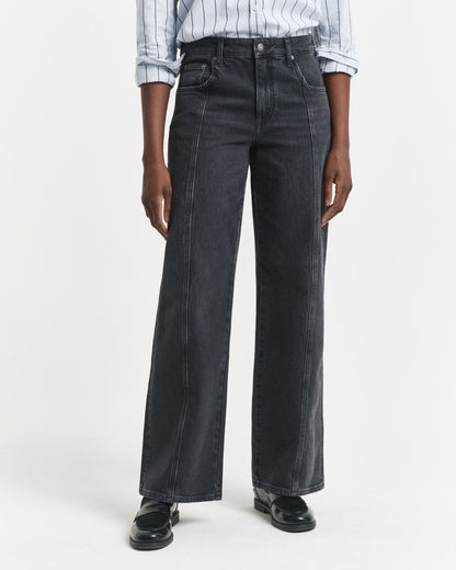 Relaxed Fit Straight Seam Jeans