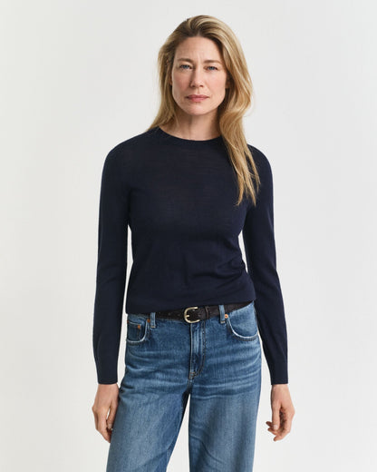Extra Fine Merino Wool Crew Neck Sweater