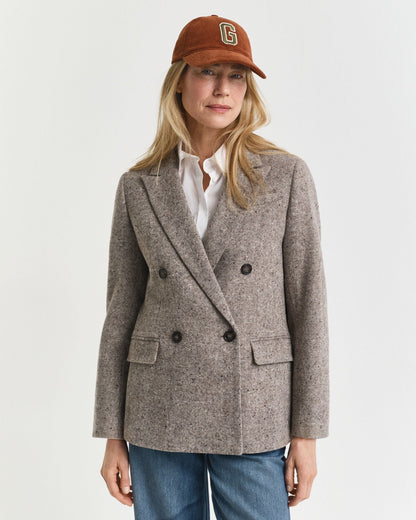 Regular Fit Textured Wool Blazer