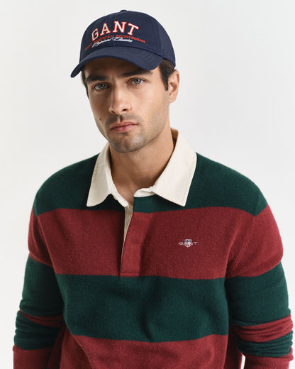 Striped Extra Fine Lambswool Rugger Sweater