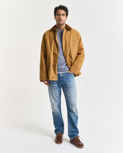 Wool Blend MoulineCrew Neck Sweater