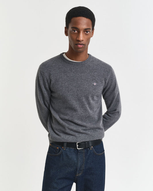 Superfine Lambswool Crew Neck Sweater
