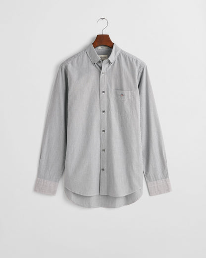 Regular Fit Classic Banker Stripe Poplin Shirt