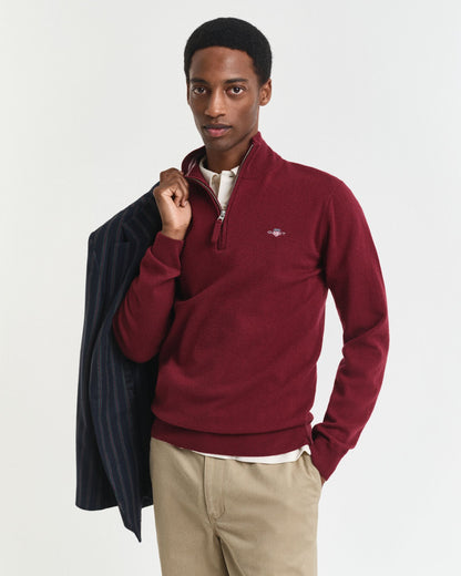 Superfine Lambswool Half-Zip Sweater