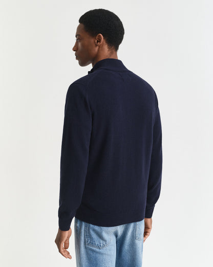 Superfine Lambswool Zip Cardigan
