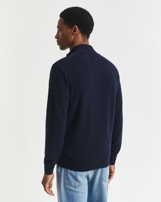 Superfine Lambswool Zip Cardigan