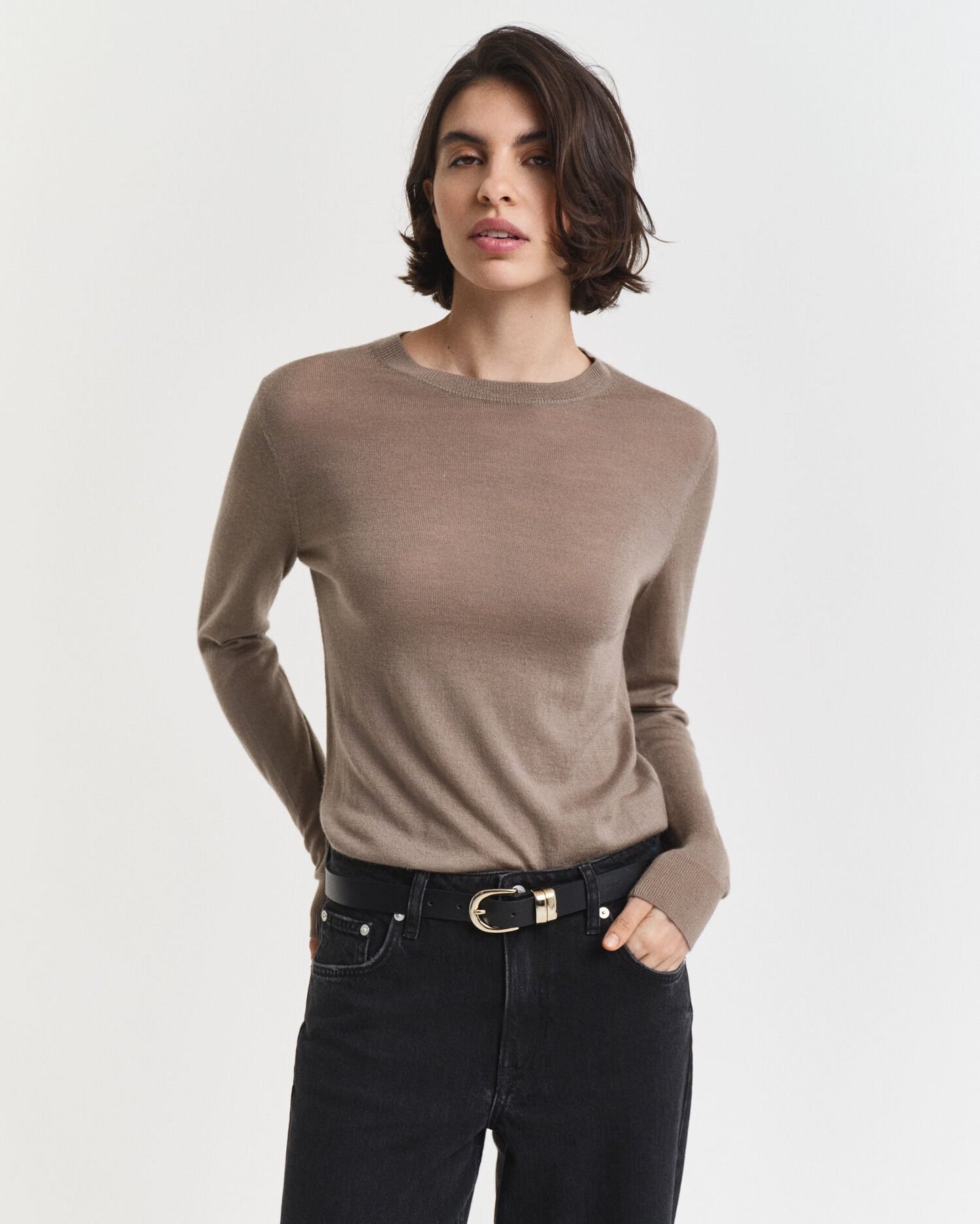 Extra Fine Merino Wool Crew Neck Sweater