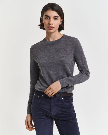 Extra Fine Merino Wool Crew Neck Sweater