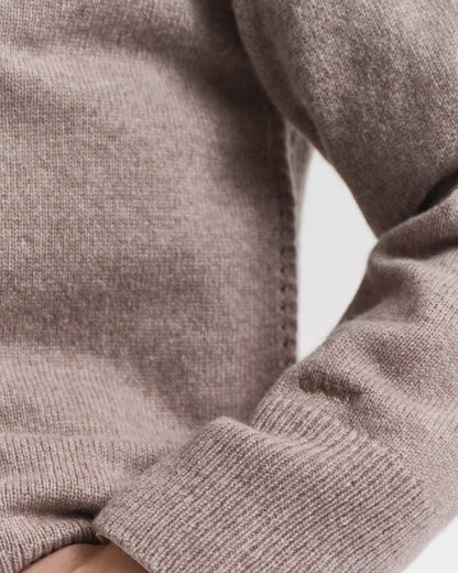 Soft Wool Cashmere Blend Crew Neck Sweater