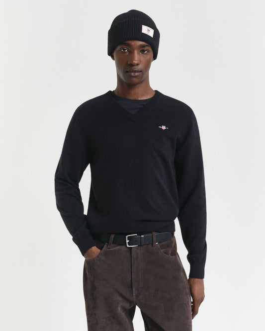 Superfine Lambswool V-Neck Sweater