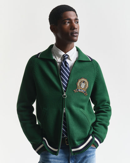 1949 Graphic Zipped Cardigan