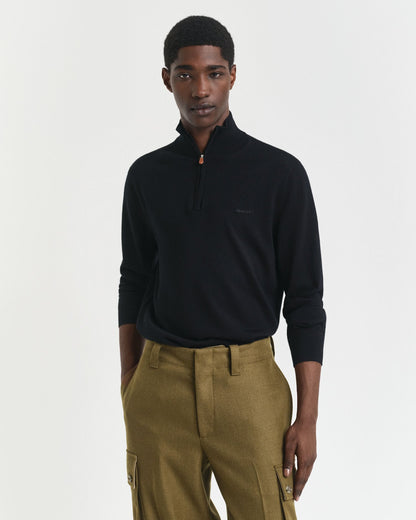 Extra Fine Merino Wool Half-Zip Sweater