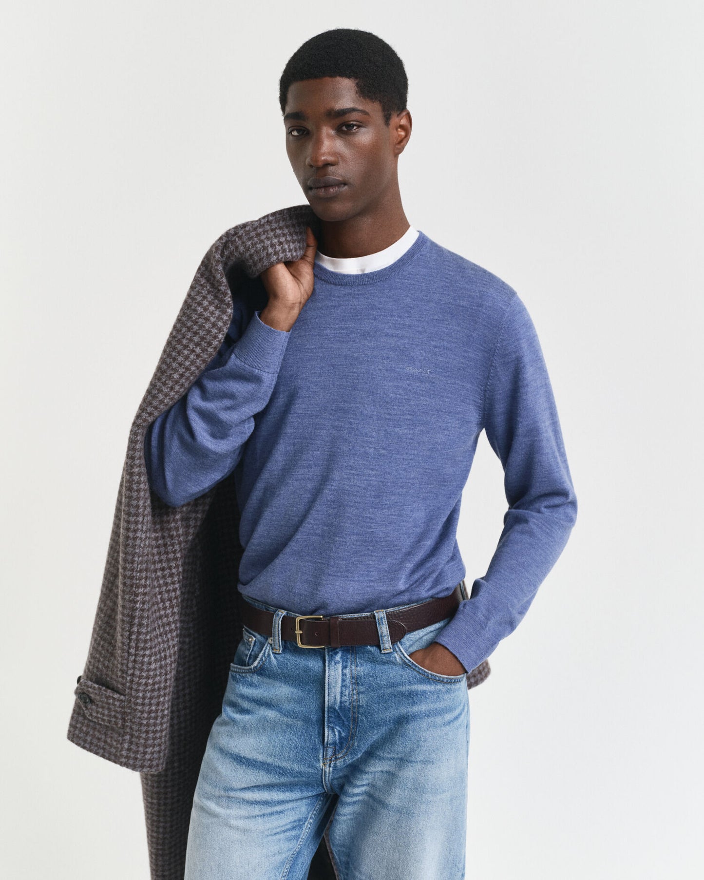 Extra Fine Merino Wool Crew Neck Sweater