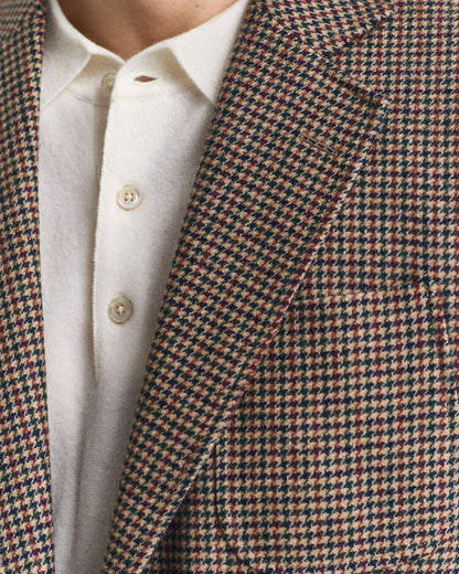 Slim Fit Houndstooth Check Blazer