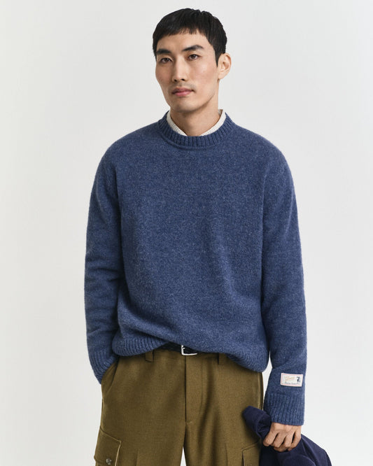 Scottish Wool Crew Neck Sweater