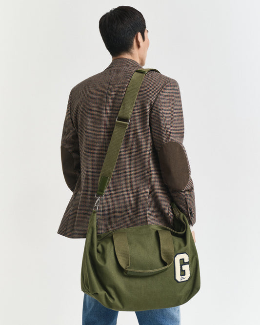 G Badge Cotton Canvas Duffel Bag