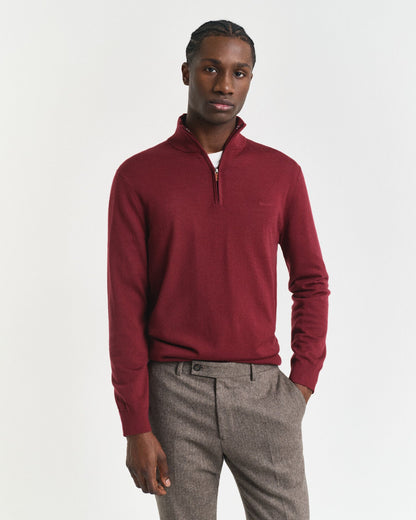 Extra Fine Merino Wool Half-Zip Sweater