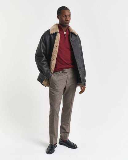 Extra Fine Merino Wool Half-Zip Sweater