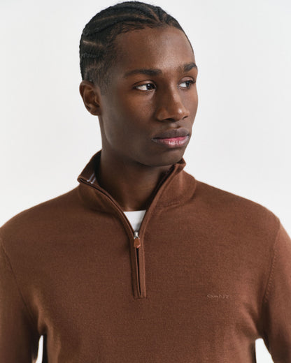 Extra Fine Merino Wool Half-Zip Sweater
