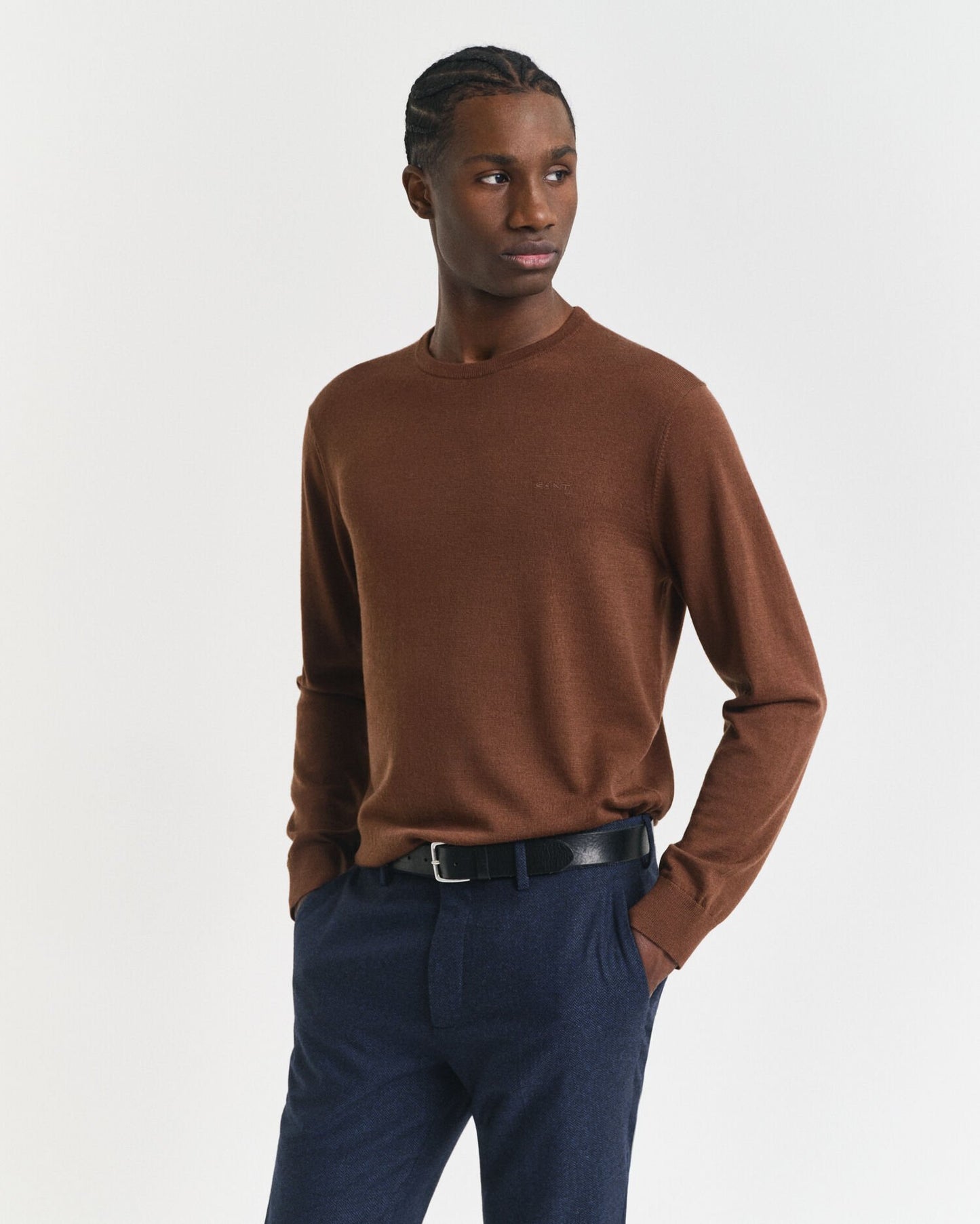 Extra Fine Merino Wool Crew Neck Sweater